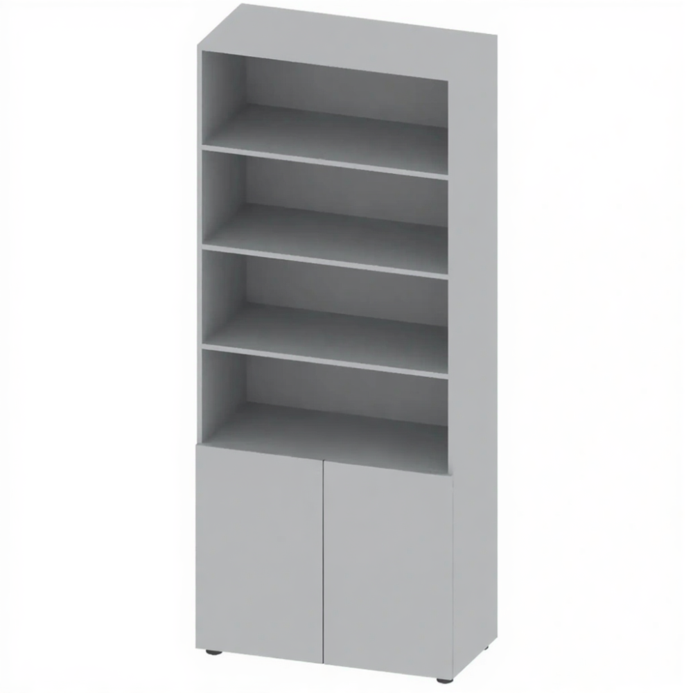 Шкаф для документов, канцелярский, 2 двери, 800 мм, ШК-ДУ-1-1