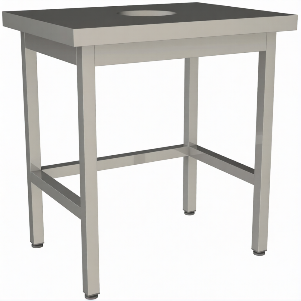 Стол для сбора пищевых отходов без борта СПО-6/6-О