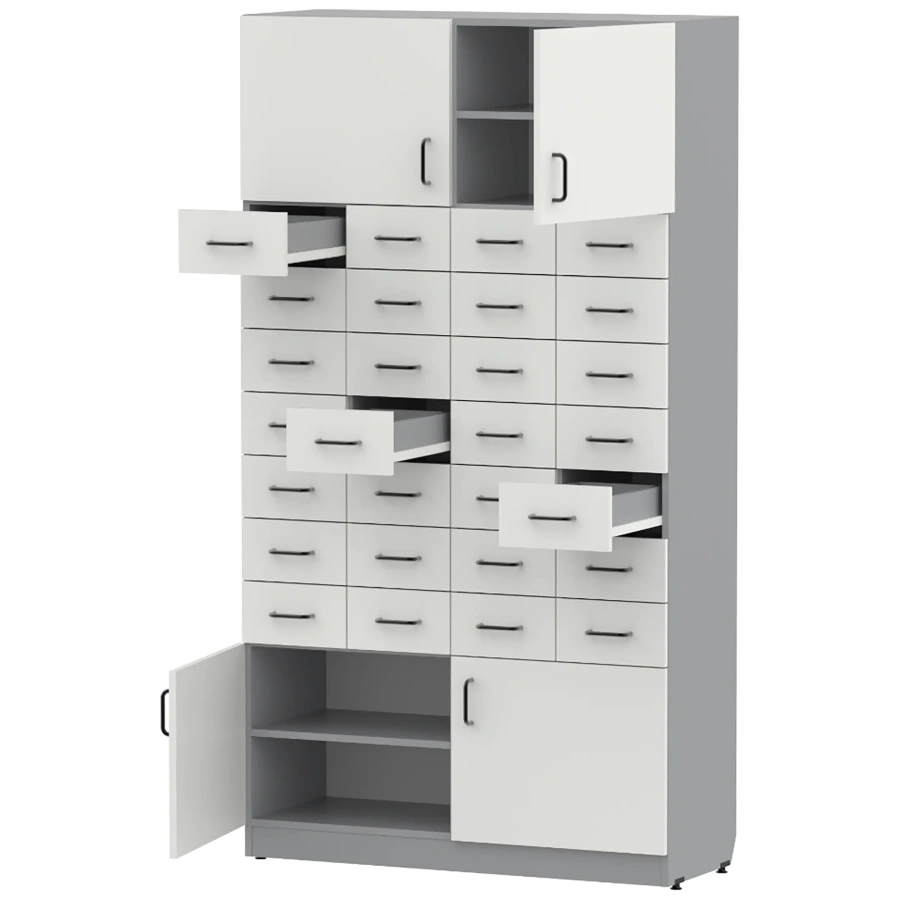 Шкаф с ящиками GRAY LITE 1