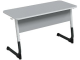 Стол 2-местный школьный 3-5 г/р "Альтер" регулируемый (серый, м/к белый/графит)