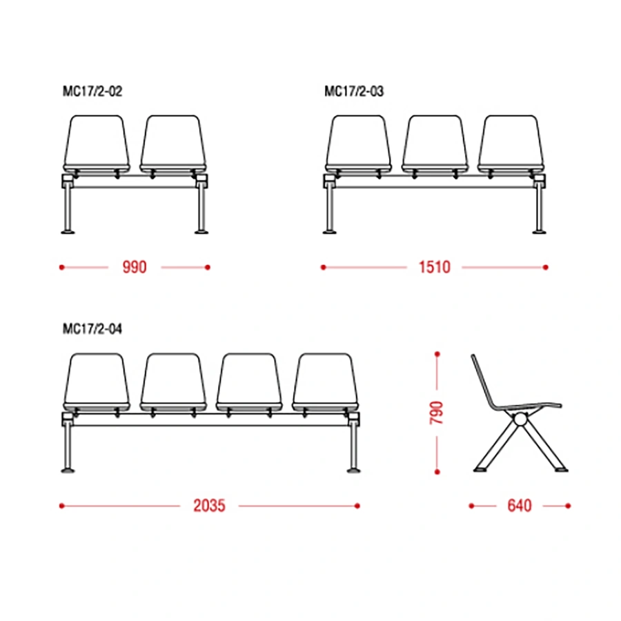 Многоместная секция Вектор Вуд (модель МС17/2)