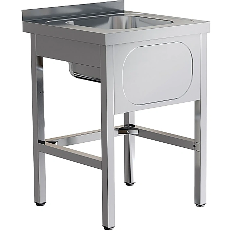 Ванна моечная односекционная цельнотянутая с бортом ВМЦ-1/5/6-Б