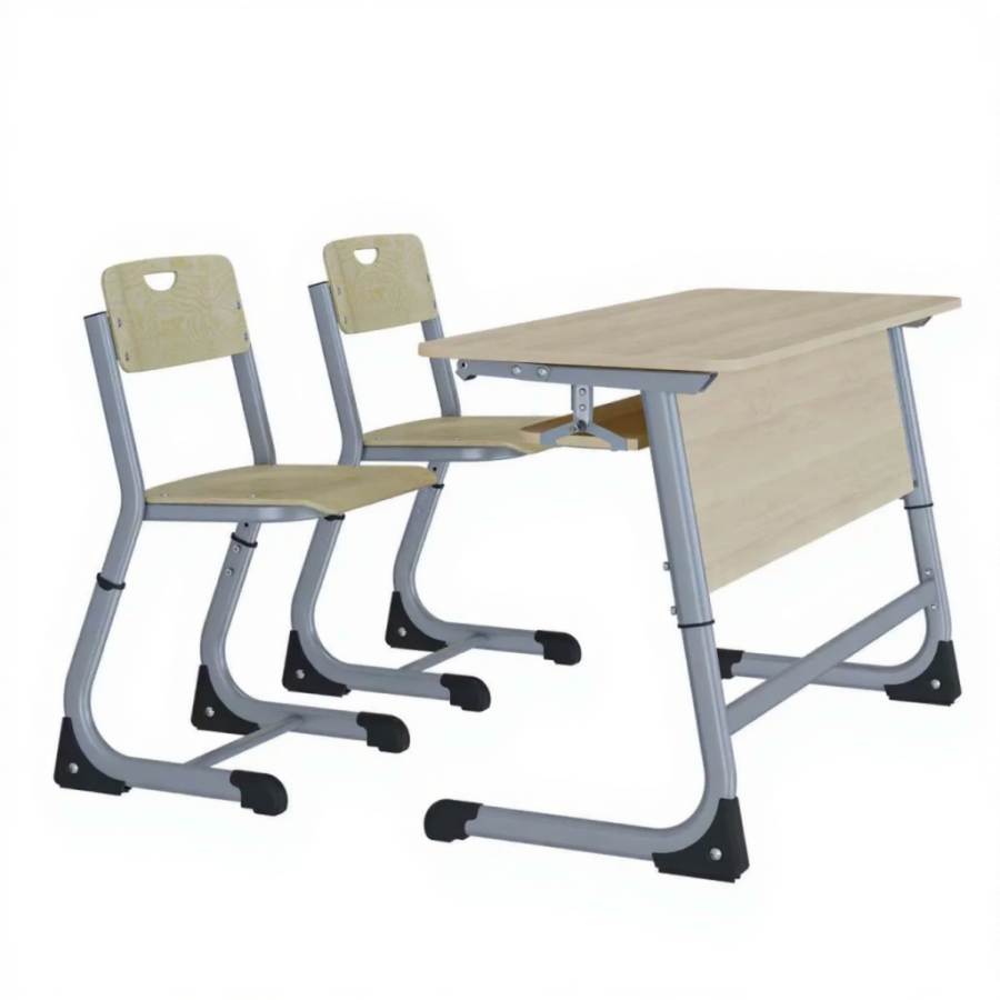 Парта 2М Smart с полкой (ЛДСП)