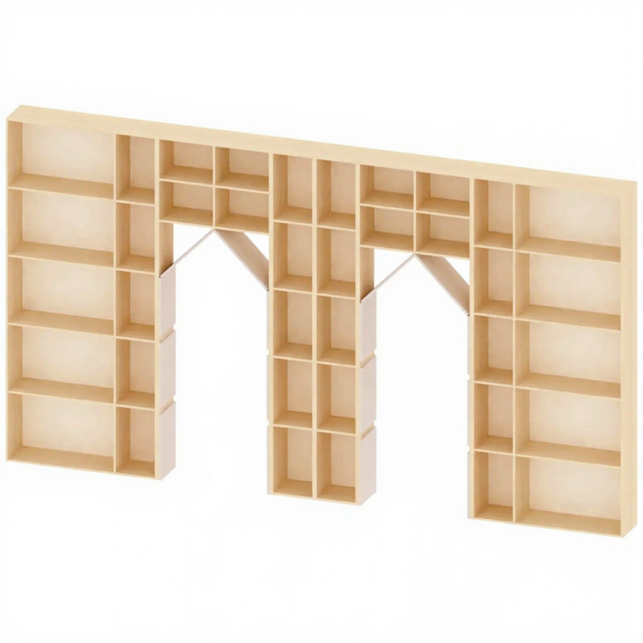 Стеллаж «Квартал Знаек и Незнаек» СТ-АД-129