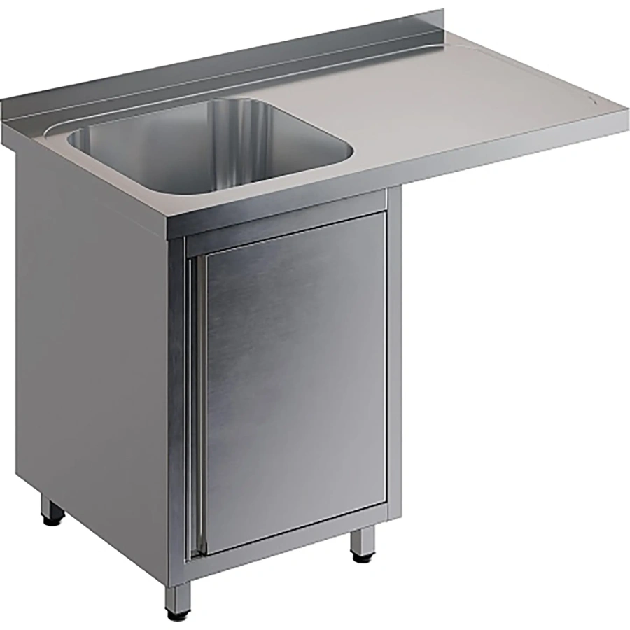 Ванна моечная закрытая с рабочей поверхностью ВМЦРЗК/1-12/7-БЛ